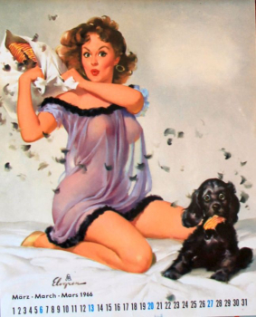 Brown & Bigelow Pin-Up Yearcalendar 1966 Gil Elvgren (7542)